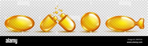 D Isolated Oil Vitamin D Pill Fish Capsule Icon Isolated On