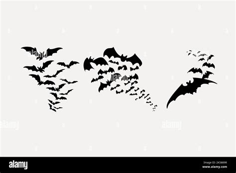 Flying bat silhouette clipart, animal illustration in black vector ...