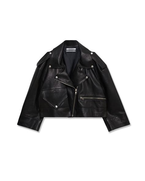 Men’S Fit Leather Rider Jacket (Black) - Kimhekim