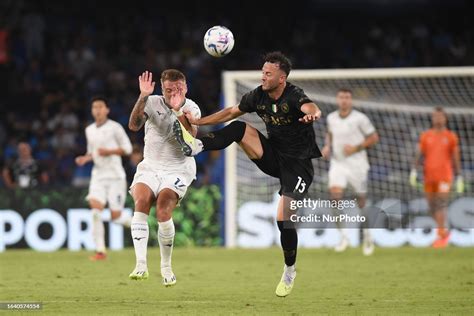 Ciro Immobile Of Ss Lazio Compete For The Ball Amir Rrahmani Of Ssc