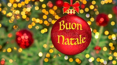 Buon Natale, Merry Christmas in Italian Stock Photo - Image of object, holidays: 35698258