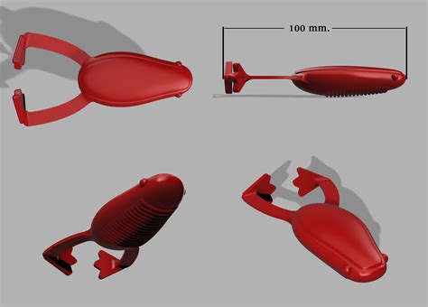 Digital File Mold Fishing Lure Frog Softbait Mold D Stl Step File