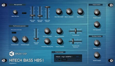 Hitech Bass HBS1 Virtual Bassline Synthesizer By Eplex DSP