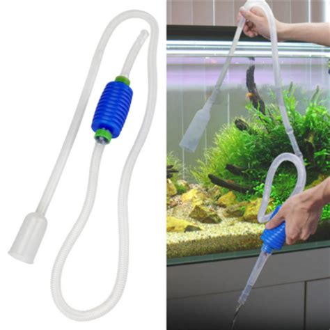 1 Pcs 1.7m Aquarium Fish Tank Accessories Fish Tank Vacuum Gravel Water ...