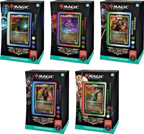 Magic The Gathering Streets Of New Capenna Commander Deck Display Of