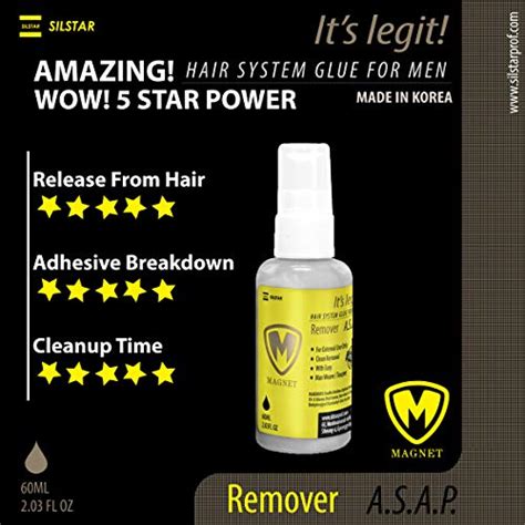 Magnet Wig Glue Remover For Men Asap 203oz Safely Removes Glue Without Irritationcompletely