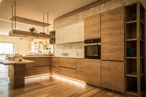 Cucina Moderna In Legno Di Rovere Nodato Contado Roberto Group