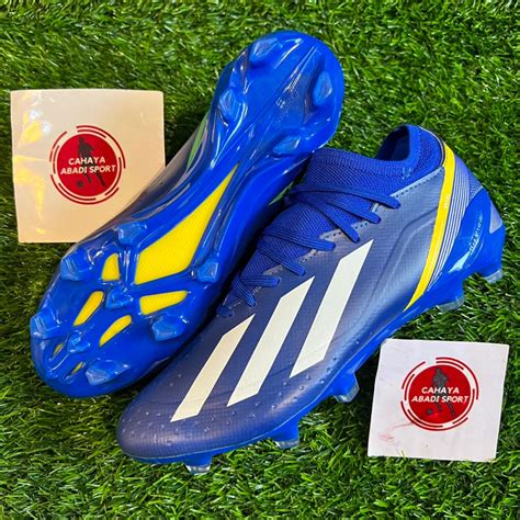 Jual Bisa Cod Sepatu Bola Adidas X Crazyfast Blue White Yellow Fg