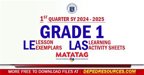 Grade 1 Lesson Exemplars Archives Deped Resources