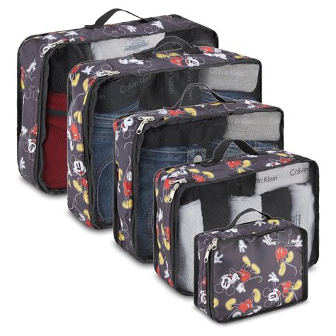 Disney Minnie And Mickey Mouse Packing Cubes 5 Piece Set Travel