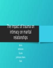 Navigating Trauma S Impact On Intimacy In Marital Relationships