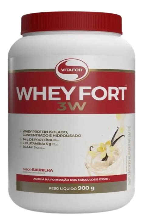 Whey Fort 3w Baunilha Vitafor 900g Droga Raia