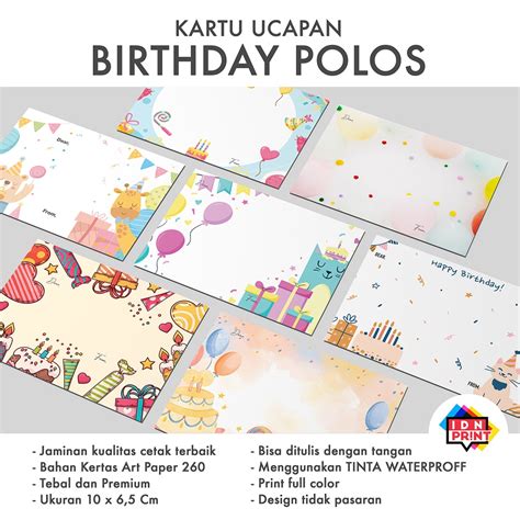 Jual Kartu Ucapan Ulang Tahun Greeting Card Polos Greeting Cards