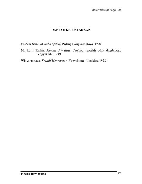 Dasar Dasar Penulisan Karya Tulis Pdf