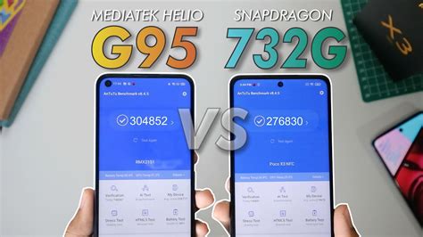 Speedtest POCO X3 Vs REALME 7 Snapdragon 732G Vs MediaTek Helio G95