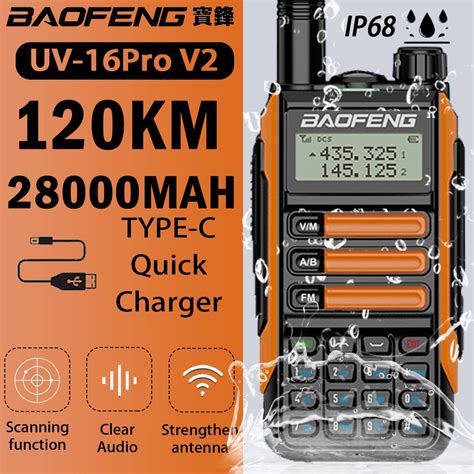 Baofeng Uv Pro High Power Antenna Walkie Talkie With Usb