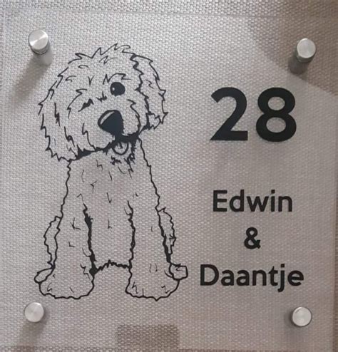 Naambordje Labradoodle Naambordjes Kunststof Gewoon Bij Miran