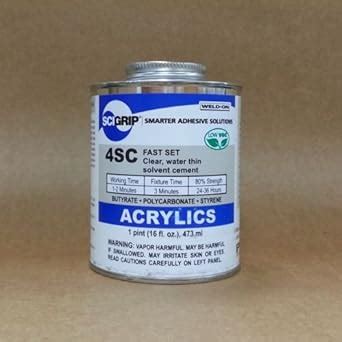 Ips Weld On Sc Plastic Solvent Glue Cement For Acrylic Plexiglass