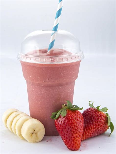 SMOOTHIE FRESA PLÁTANO Smoothies Sirope frappés smoothies para