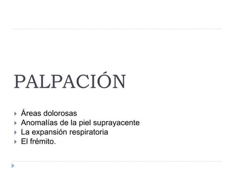 Exploración Física de Tórax PPT