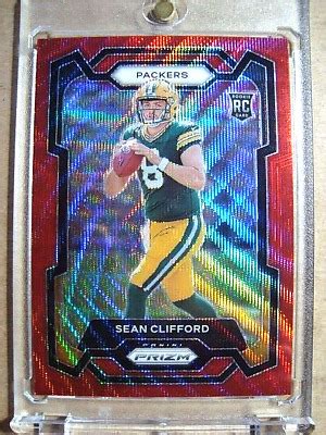 Sean Clifford Panini Prizm Rookie Red Wave Prizm Rc Mint