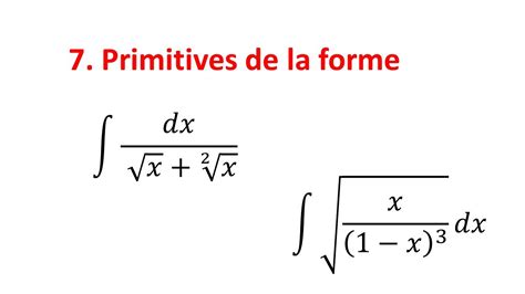 Primitives Des Fractions Rationnelles En X Et Sqrtn Axbcxd