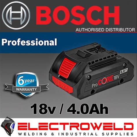 Genuine Bosch 18v Procore 40ah Battery Lithium Ion Li Ion 4 Amp Blue