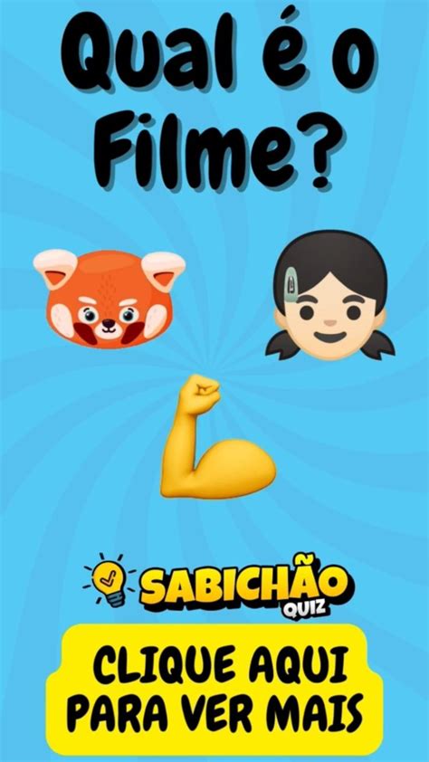 QUIZ ADIVINHE O NOME DO FILME PELOS EMOJIS 4 SABICHÃO QUIZ em 2023