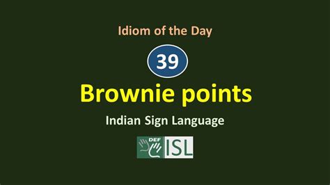 Brownie Points Idiom Of The Day Youtube