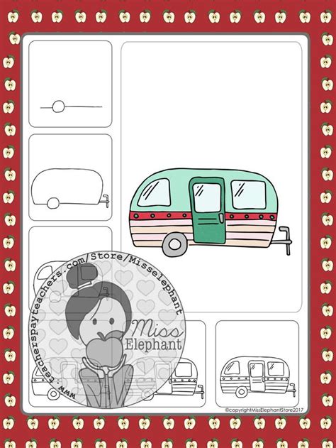 Fun And Easy Camper Van Drawing Tutorial For Kids