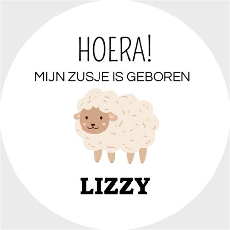 KLEINE FRUM Hoera Mijn Zusje Is Geboren Gepersonaliseerd