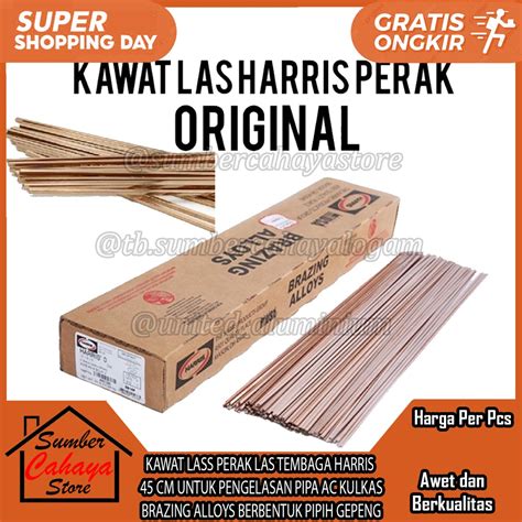 Jual Harris Kawat Lass Perak Las Tembaga 45 CM Pengelasan Sambung