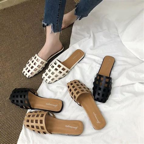 Luckisshot Korean Fashion Flat Sandals For Women Highquality Sandal