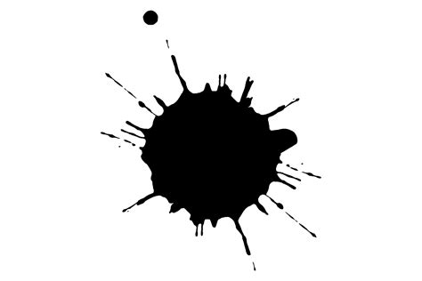 Black Ink Drop Mark Paint Stain Splatte Graphic By Ladadikart