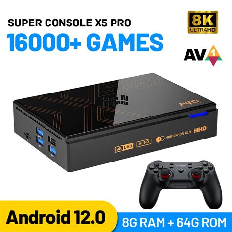 Super Console X5 Pro Videospiel Konsole Mit Integrierten 10000 Spielen