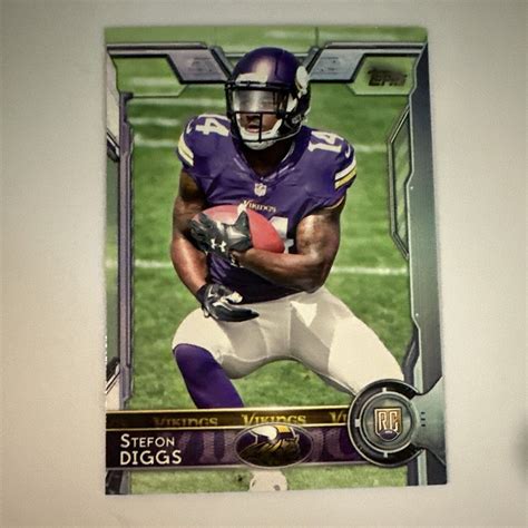 2015 Topps Stefon Diggs RC Rookie Card Minnesota Vikings Buffalo Bills