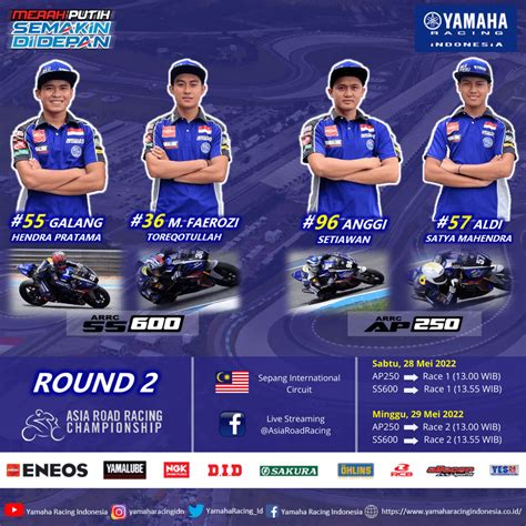 Pembalap Yamaha Indonesia Siap Bertarung Di Arrc Sepang