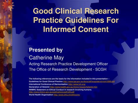 Ppt Good Clinical Research Practice Guidelines For Informed Consent Powerpoint Presentation