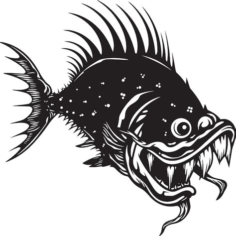 Premium Vector Abyssal Abomination Evil Angler Fish Vector Symbol