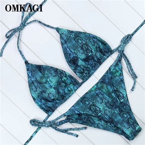 Omkagi Brand Brazilian Bikini 2018 Swimsuit Women Swimwear Biquinis