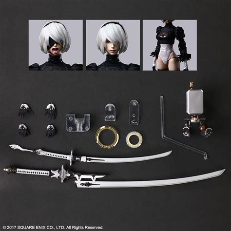 NIER AUTOMATA PLAY ARTS KAI ACTION FIGURE 2B YORHA NO 2 TYPE B