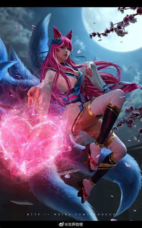 Cosplay Asian League Of Legends Women Ahri League Of Legends Hd