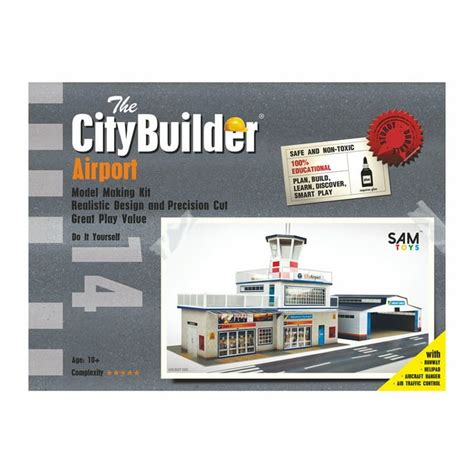 The Citybuilder Airport Cardboard Model Making Kit 148 O Scale For