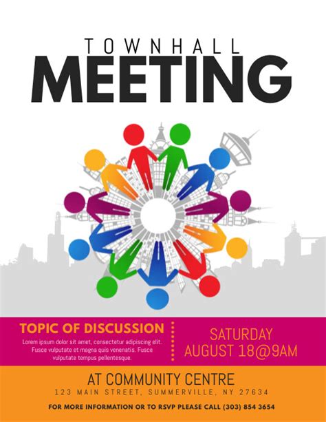 Copy Of Townhall Meeting Flyer Postermywall