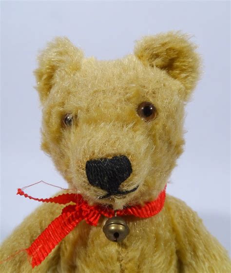 Steiff Teddy B R H Cm Mit Original Gl Ckchen Mohair Gelb Ca