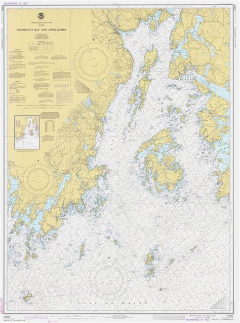 Penobscot Bay Map 1977 | Etsy