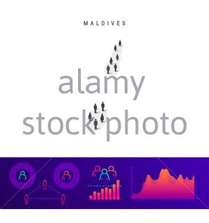 Maldives People Icon Map Stylized Vector Silhouette Of Maldives