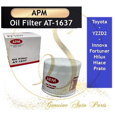 Original Apm Oil Filter Toyota Yzzd Hilux Innova Hiace