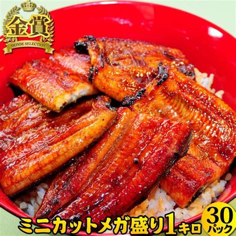 国産うなぎ 蒲焼ミニカット メガ盛り1kg 30パック お買い得 まとめ買い 土用の丑の日 冬土用 うなぎ ウナギ 鰻 蒲焼き 送料無料