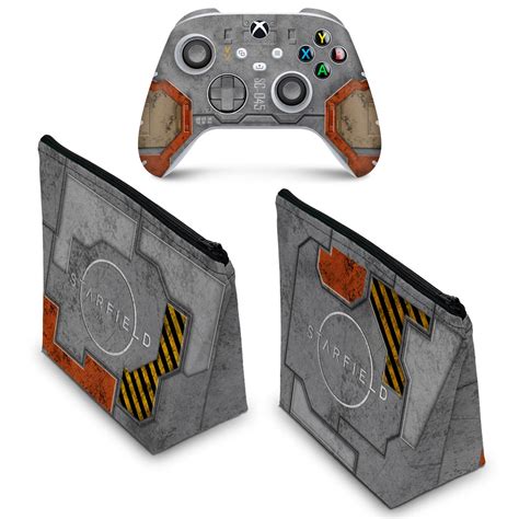 Kit Capa Case E Skin Xbox Series S X Controle Starfield Pop Arte Skins